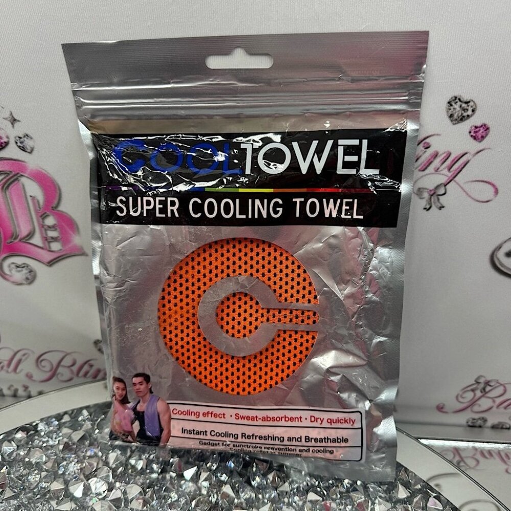 Super Cooling Towel cooling effect outdoors travel sun cold Orange